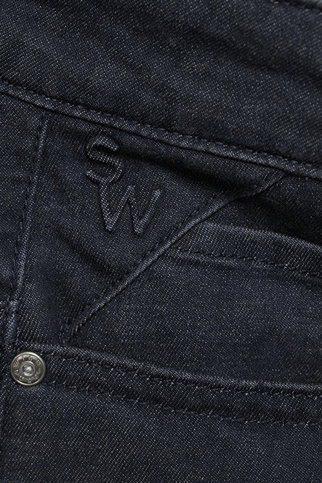 TROUSER WOVEN LONG 84001027 MID BLUE DENIM 5