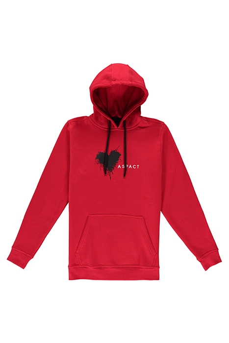 HEART HOODIE RED 1