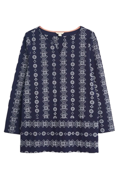 BEV EMB JERSEY TUNIC TEAL MULTI 1