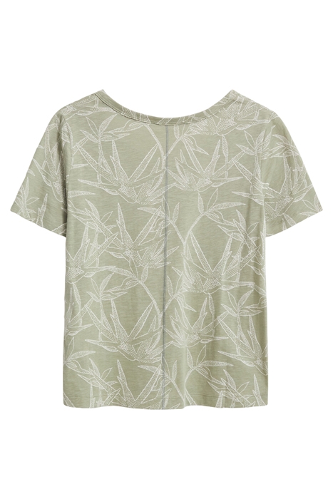 EZRA SCOOP PRINT TEE GREEN PRINT 6