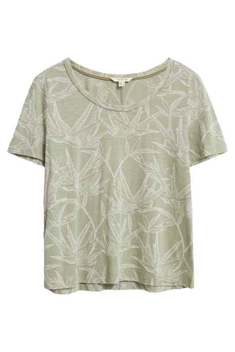 EZRA SCOOP PRINT TEE GREEN PRINT 1