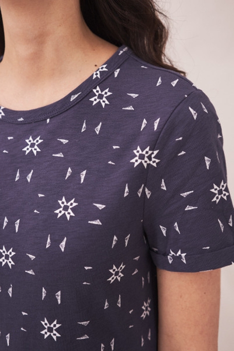 NEO T-SHIRT DRESS PURPLE MULTI 2