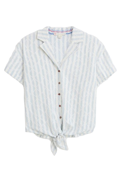 CLAUDIA EMBROIDERED SHIRT IVORY MULTI 1