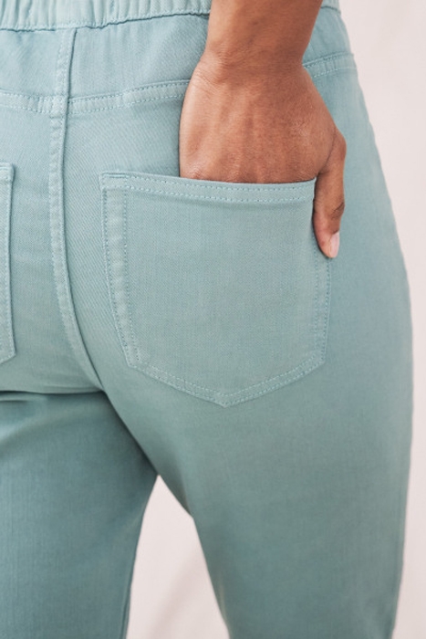 JANEY CROP JEGGING MID TEAL 2