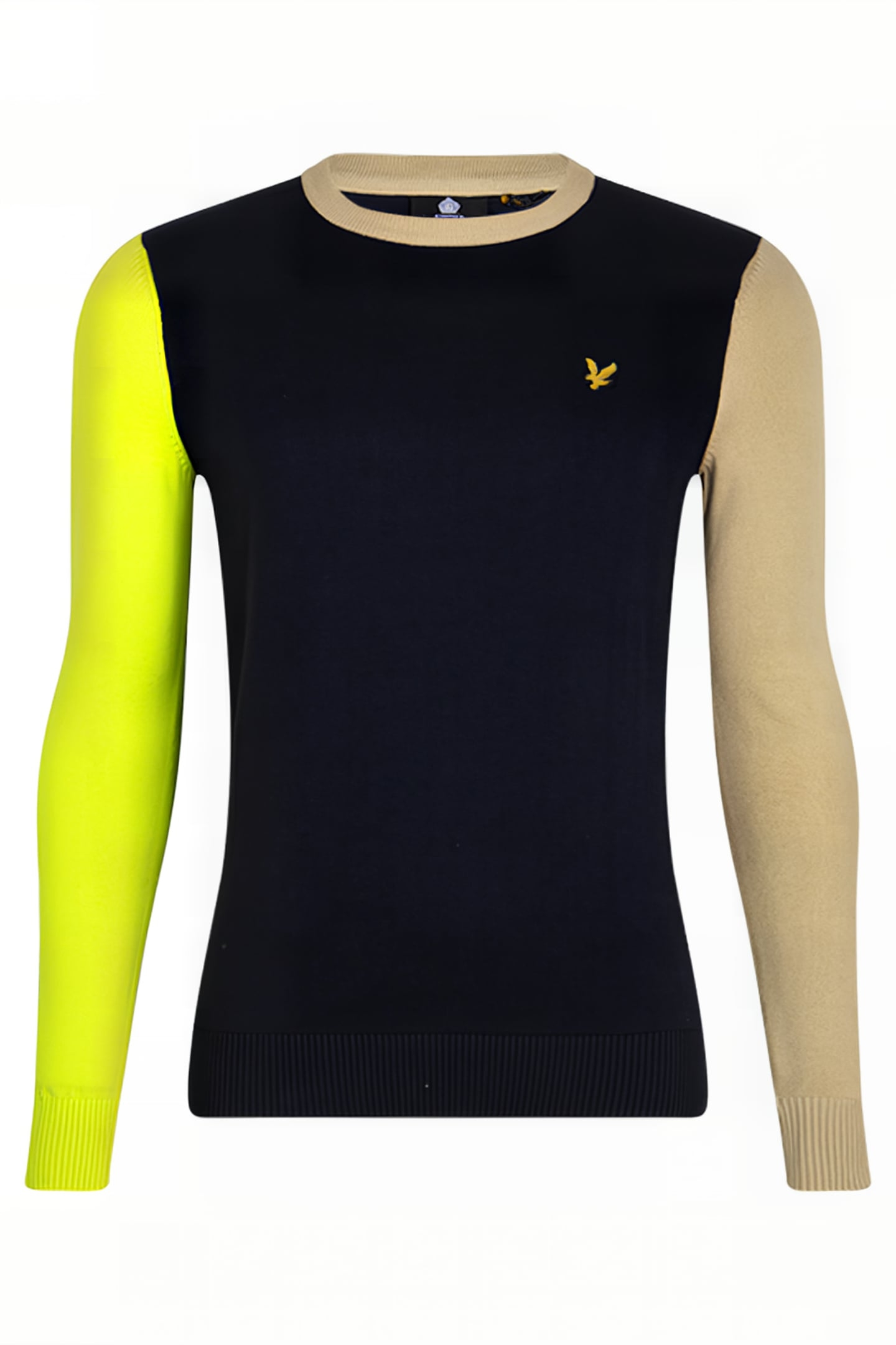 CONTRAST CREW NECK DARK NAVY 1