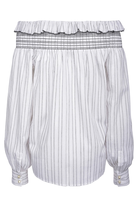 AFFRANTO BLUSA TELA OPERATA RI WHITE/BLACK 6