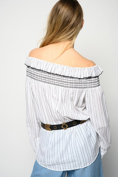 AFFRANTO BLUSA TELA OPERATA RI WHITE/BLACK 2