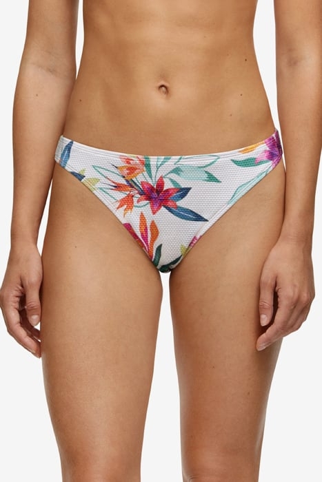 SW BO. BRIEF RIO WHITE PARADISE BRIGHT FLOWER 1