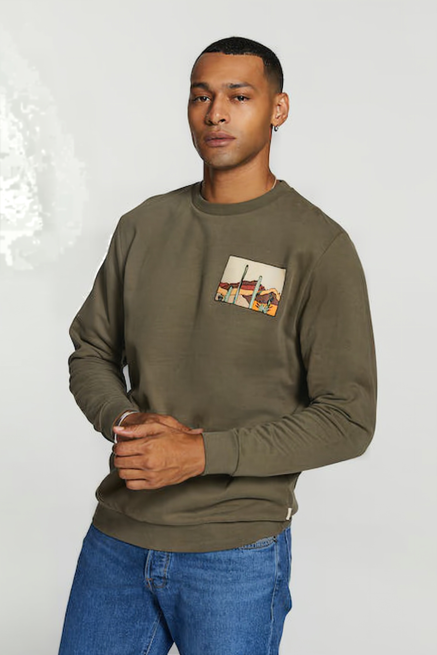 MEN CANYON SWEATER COOL KHAKI 2