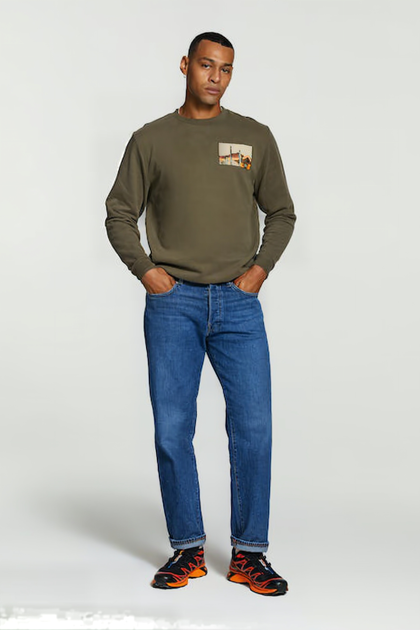 MEN CANYON SWEATER COOL KHAKI 4