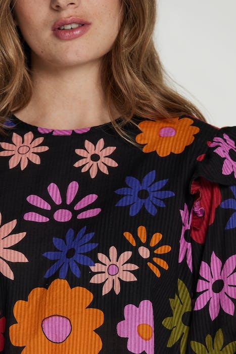 LADIES SAN MARINO BLOUSE RETRO FLOWER 8