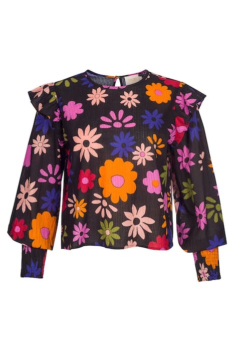 LADIES SAN MARINO BLOUSE RETRO FLOWER 5