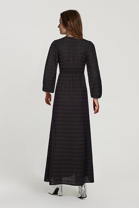 LADIES BEIRUT DRESS TASMANIA STRIPE BLACK 2