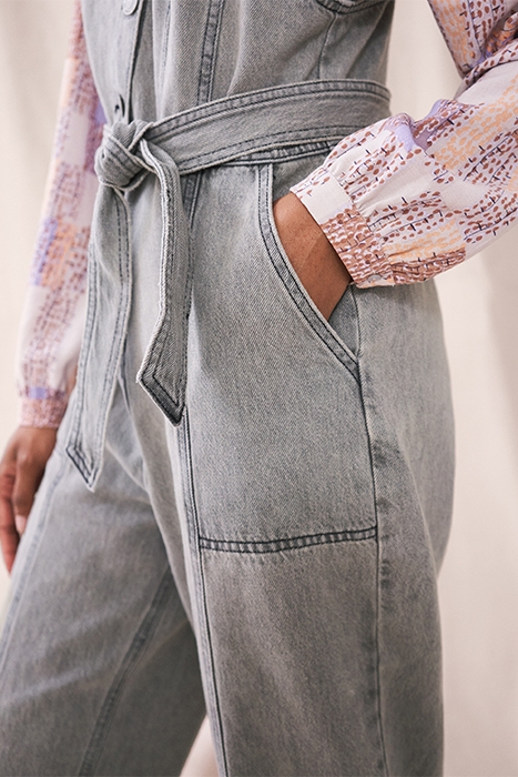 TINSLEY DUNGAREE MID GREY 3