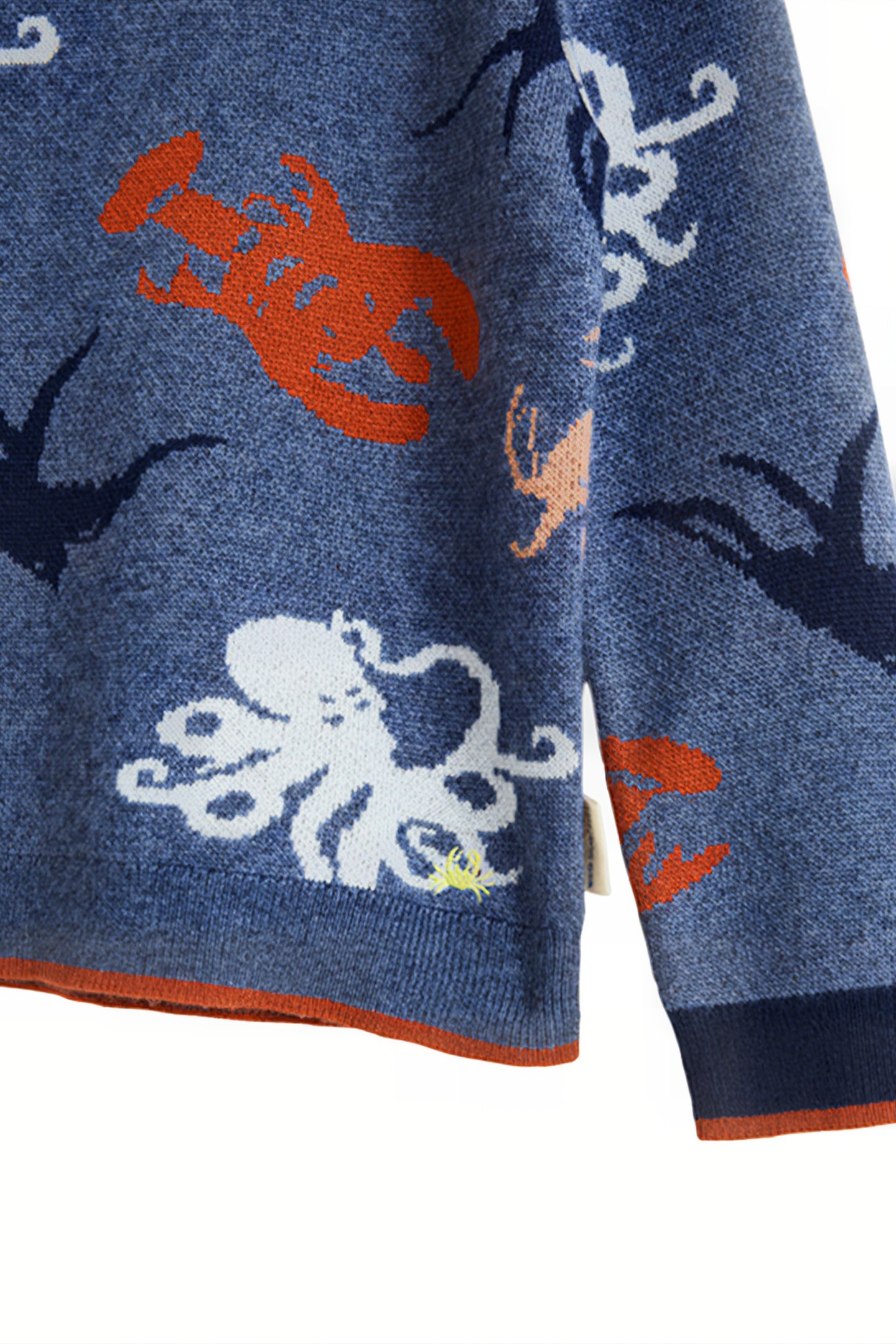 CRAB JACQUARD JUMPER BLUE MULTI 3