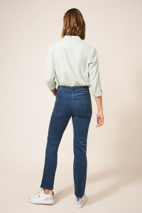 BROOKE STRAIGHT CORD TROUSER  BLUE 3