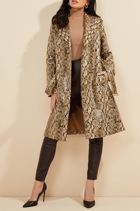 HIGH WAIST COY LEGGI BURNT WOOD LEATHER PANT MULTI 4