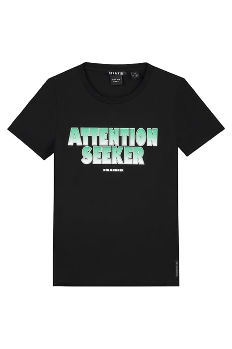 ATTENTION T-SHIRT BLACK/GREEN 1