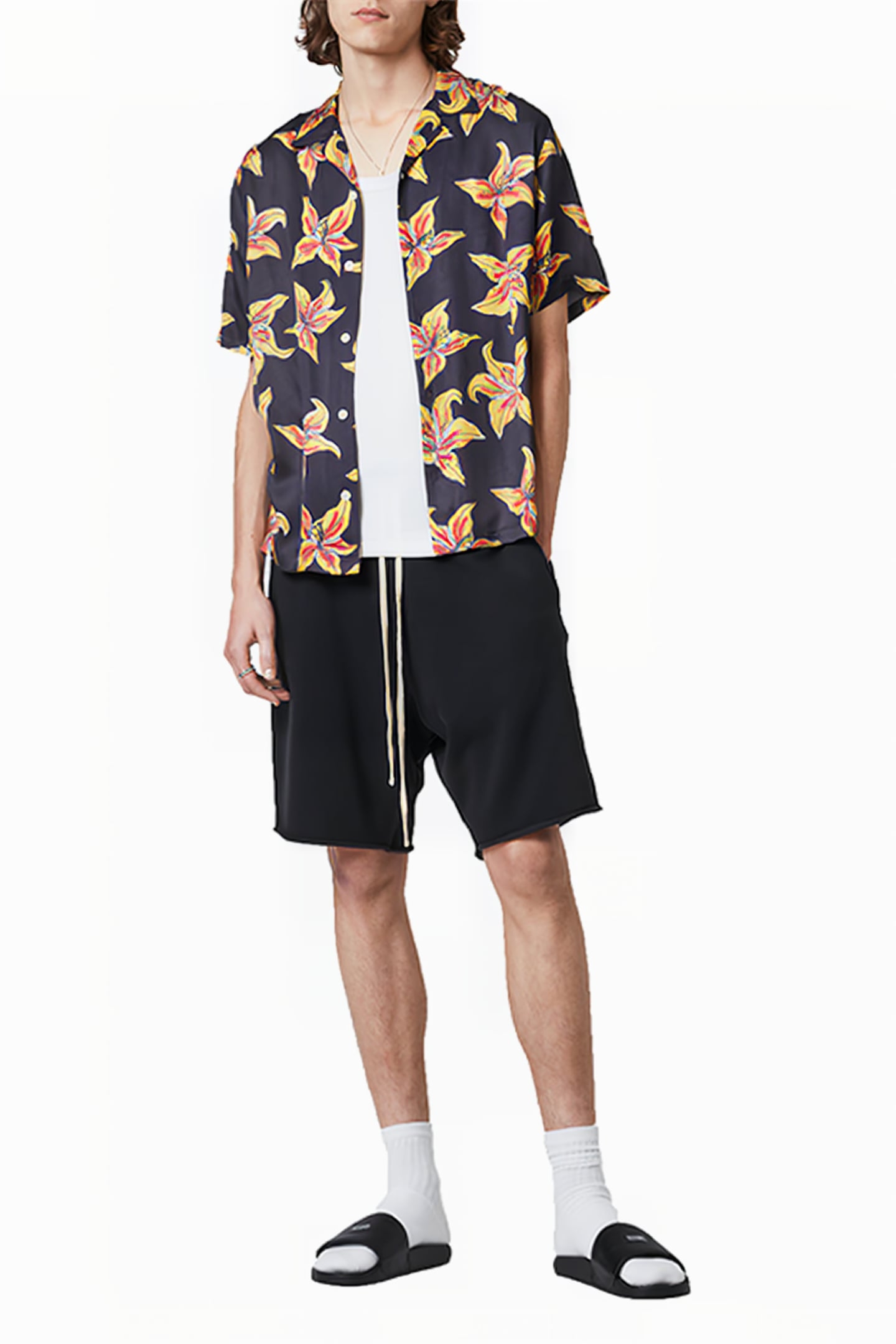 HIBISCUS SS SHIRT JET BLACK 3