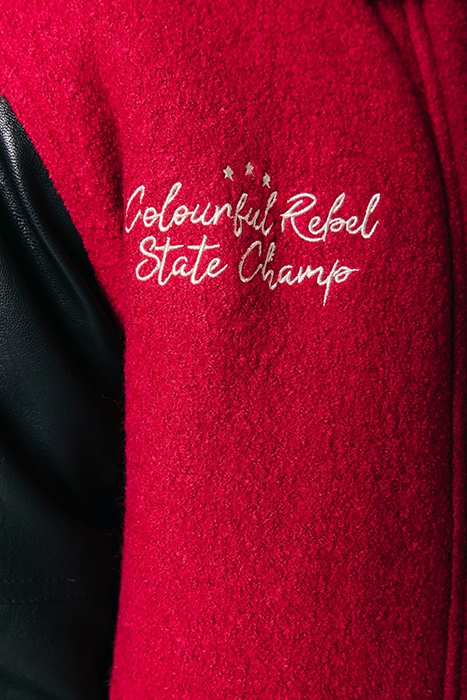 BOAZ BASEBALL JACKET RED 7