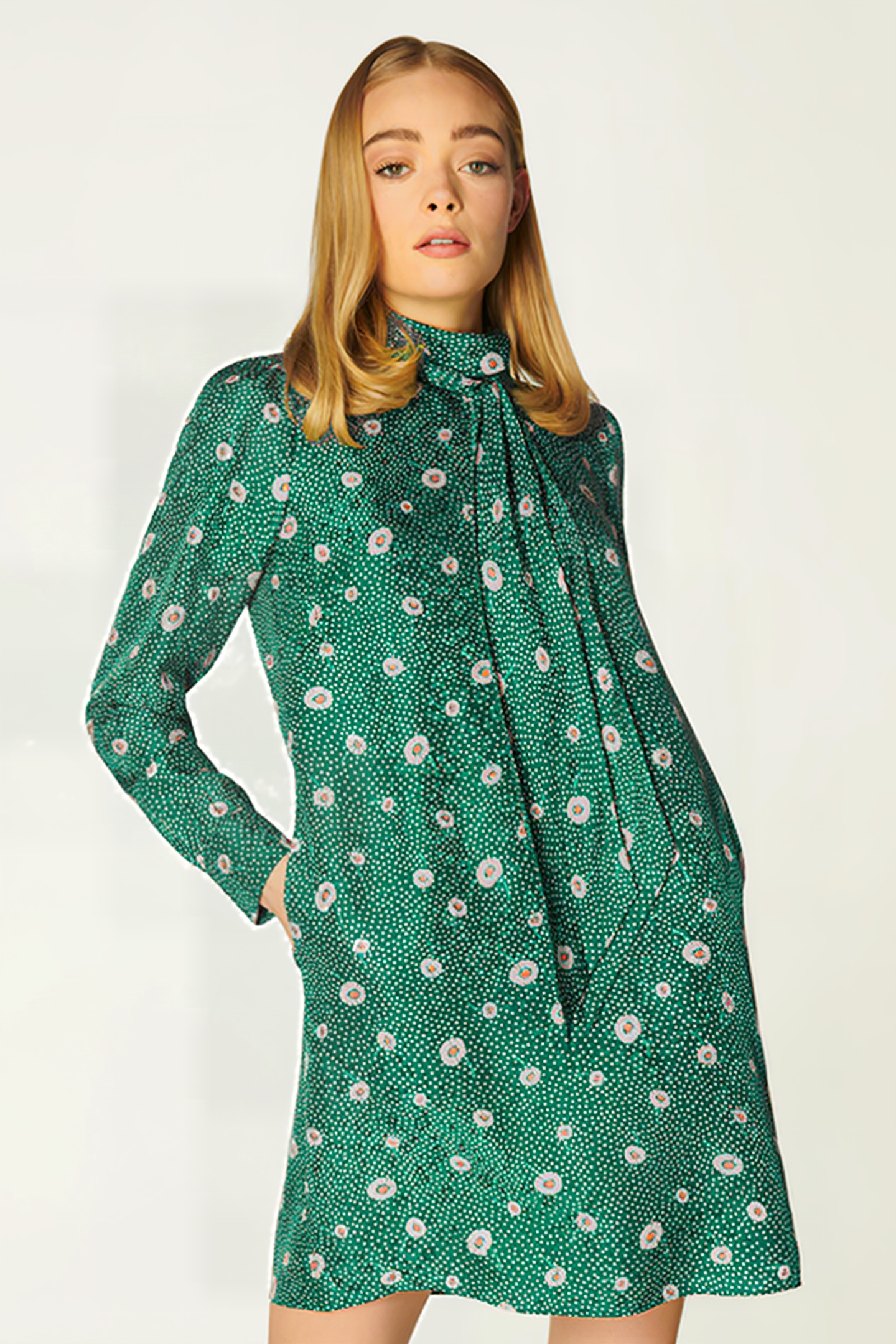 GEORGE MINI DRESS EVERGREEN 2