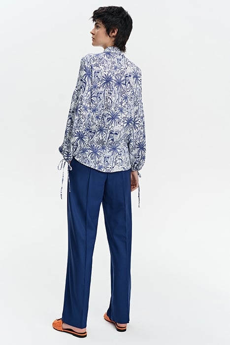 VOLUMINOUS-SLEEVE BLOUSE MONKEY PRINT 2