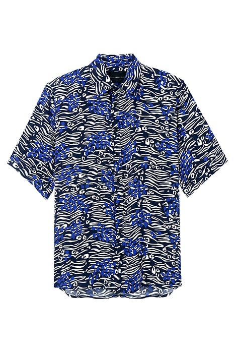 PRINTED SHORT-SLEEVE SHIRT WILD PRINT GRAY 4