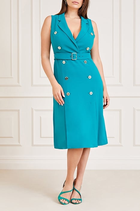 MARCIANO BY GUESS MEGAN DRESS VIOLET TEAL 1