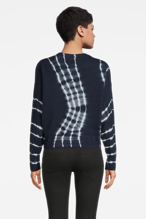 TARAMUNDI MAGLIA 100% CACHEMIR BEIGE/BLUE 2