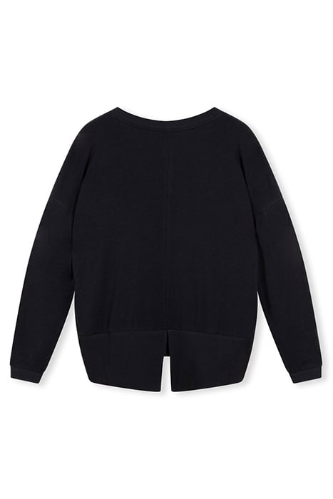 SOFT V-NECK SWEATER DARK GREY BLUE 4