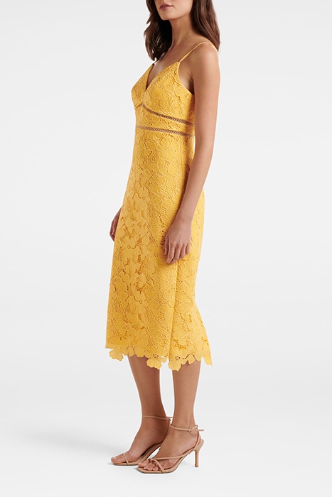 JASMINE LACE PENCIL SKIRT DRESS SOFT MANGO 3