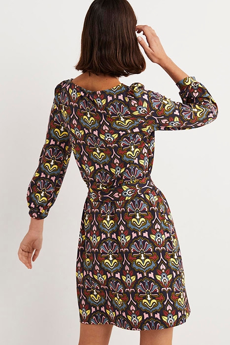 TIE DETAIL JERSEY SHIFT DRESS NSP 2