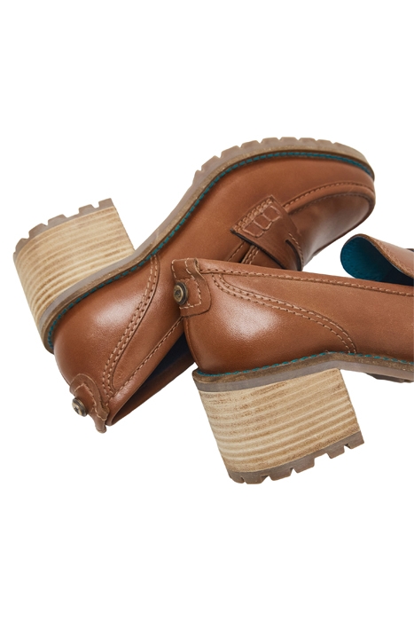 GIGI HEELED LOAFER MID TAN 4