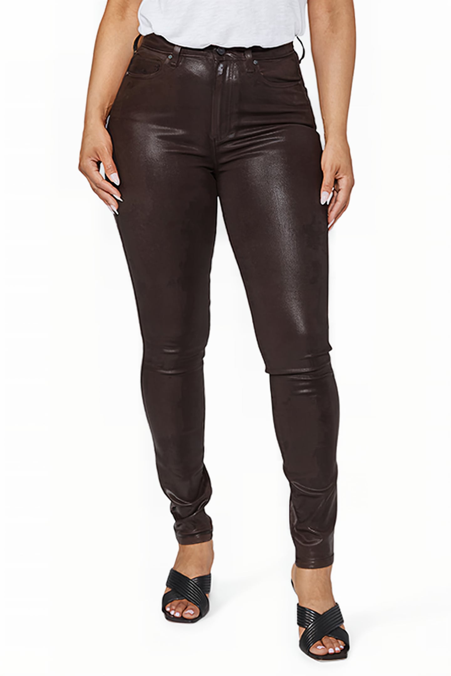 CHEEKY ULTRA SKINNY CHICORY COFFEE LUXE COATING 1