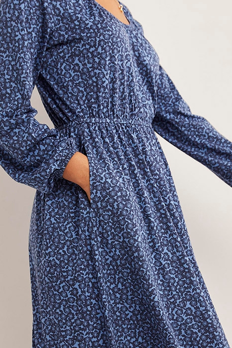 SCOOP NECK JERSEY MIDI DRESS LBL 4