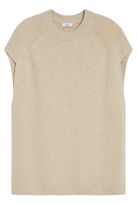 CREW NECK TABARD KNITS ECRU 7