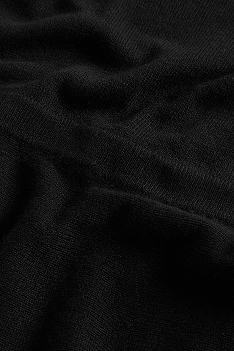 SQUARE NECK KNITTED DRESS BLK 5