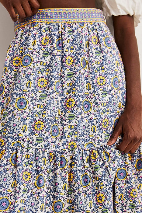 LORNA TIERED MAXI SKIRT IRS 5