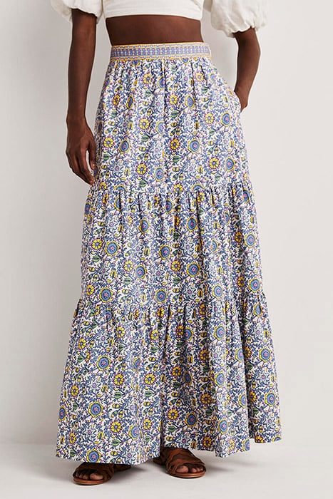 LORNA TIERED MAXI SKIRT IRS 1