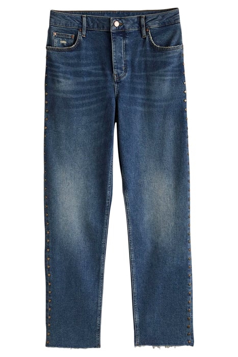 RELAXED STRAIGHT STUDDED JEANS DEN 6