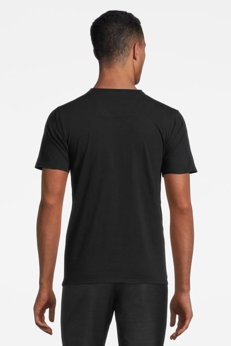 BASIC V-NECK TEE SLUB JERSEY BLACK 3