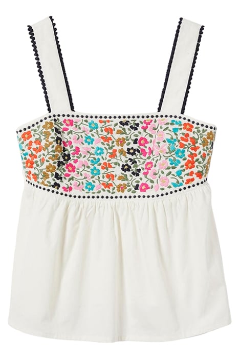 MARINA STRAPPY EMBROIDERED TOP MUL 5