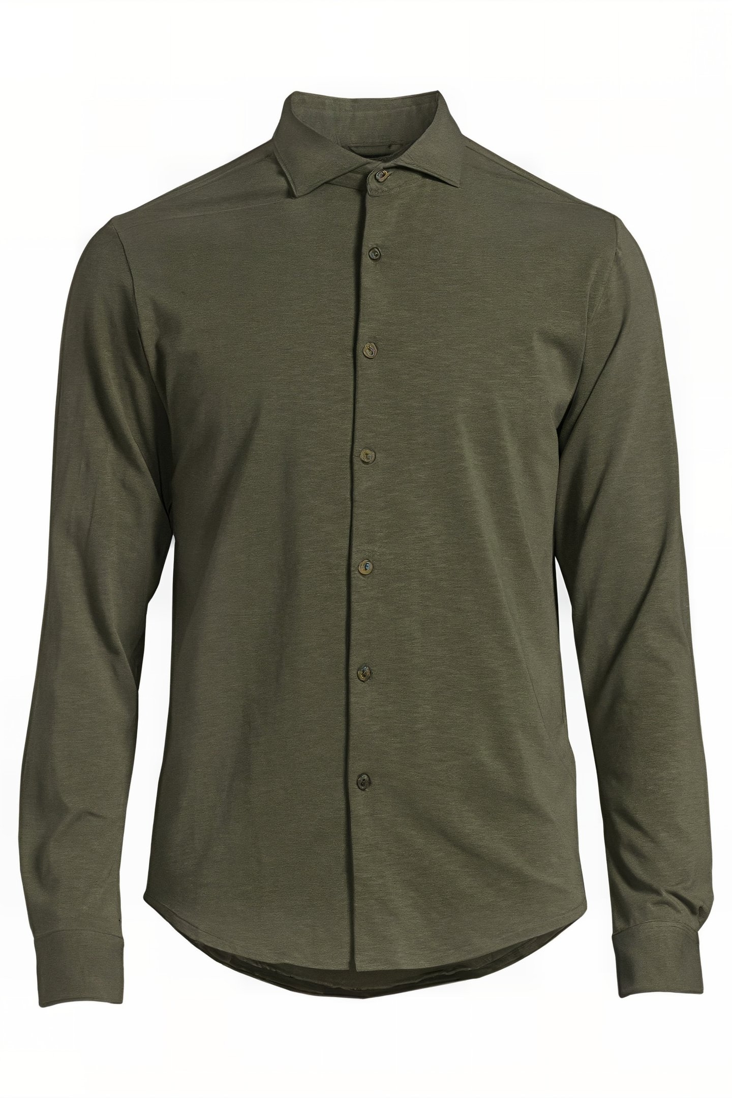 SHIRT FINE SLUB JERSEY DARK ARMY 1