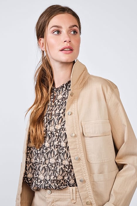 CARGO JACKET UTILITY HERRINGBONE WHITES WHITES 3