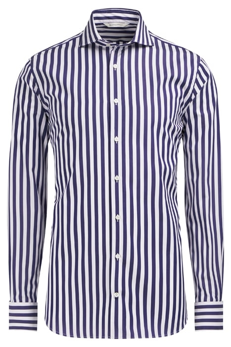 Navy Striped Extra Slim Fit Shirt 2