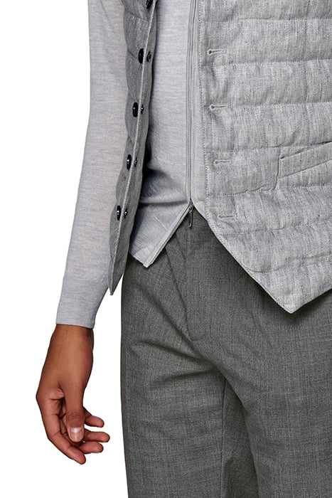 LIGHT GREY DOWN VEST 8