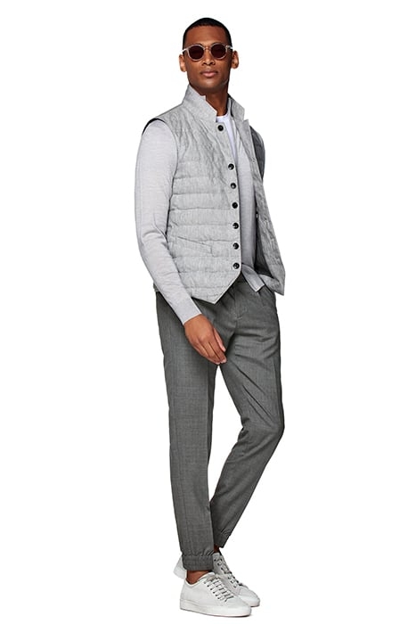 LIGHT GREY DOWN VEST 5