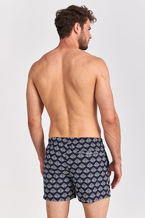MEN SWIMSHORT PYRAMID 4-WAY STRETCH DARK NAVY BLUE 3