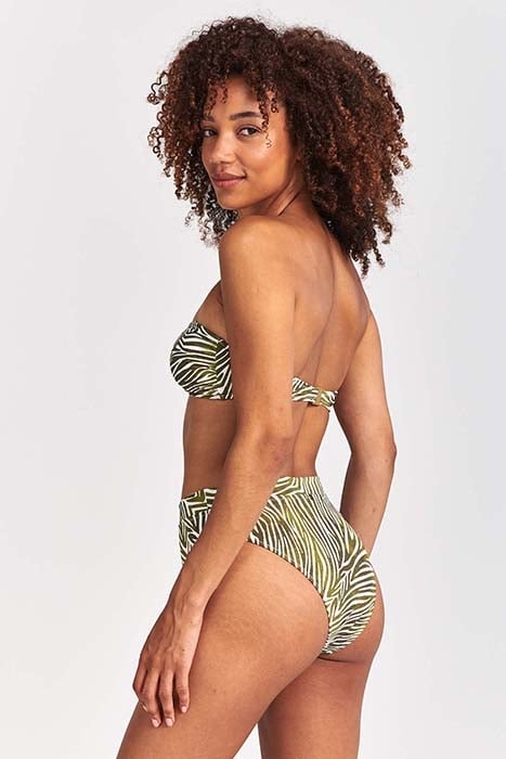 LADIES ZOE BIKINI SET ZANZIBAR ZEBRA PALMTREE GREEN 3