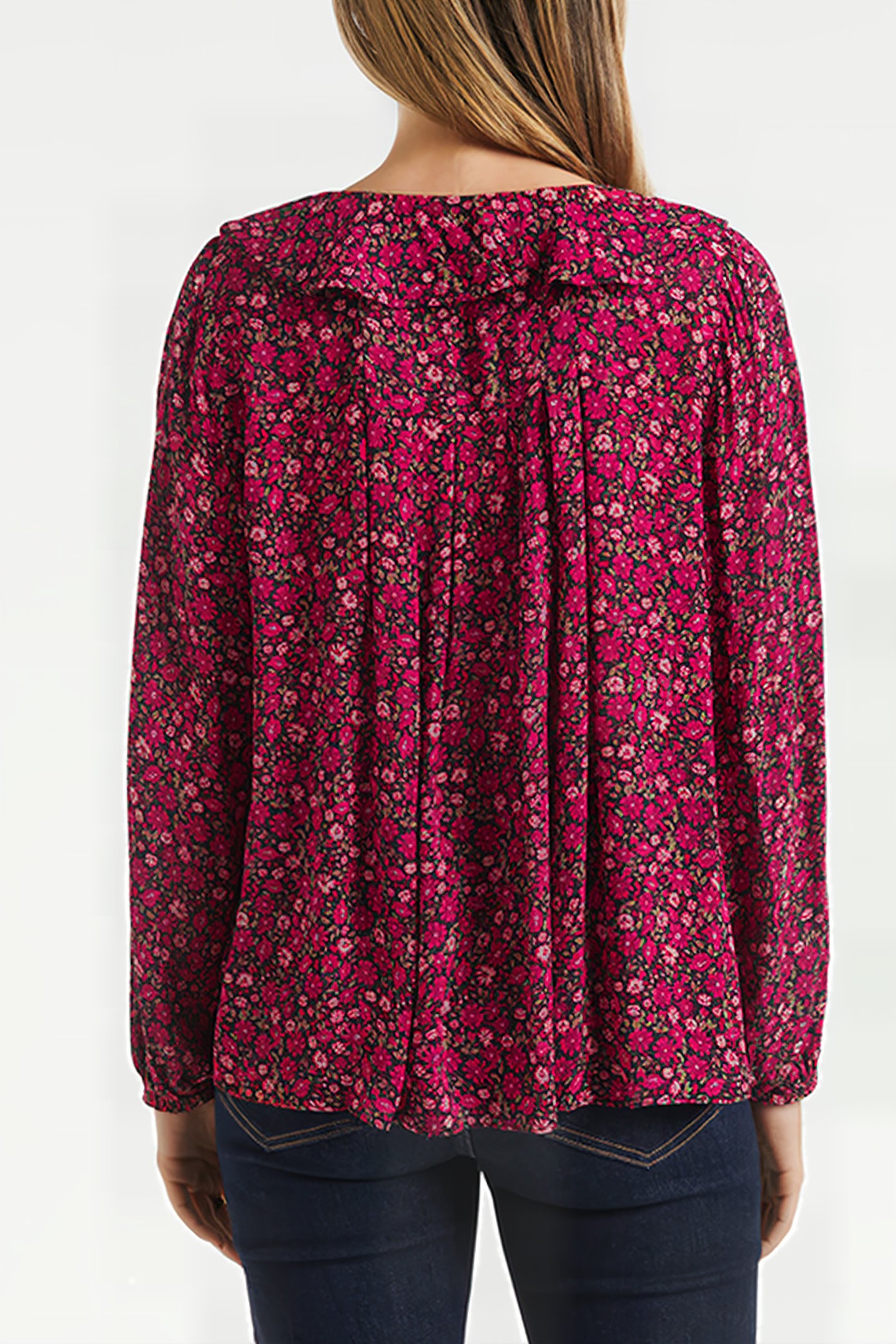 BROOKLYN RUFFLE BLOUSE ROUGE ADDISON DITSY 2